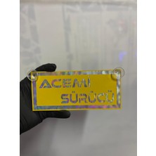 Özgürce Sarı Renk Hologram Desenli ve Vantuzlu Cam Süsü, Şık Dekorasyon Aksesuarı