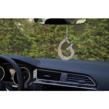 Özgürce Gümüş Taşlı Dikiz Aynası Kolye Süsü, Zarif ve Şık Tasarım