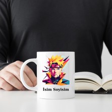 Safir Tasarım  Premium Beyaz Seramik Kupa Bardak - Kişiye Özel Anime Naruto
