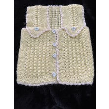 Ekinoksen Sarı Örme Yelek 0-1 Yaş