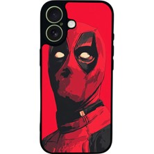 Scaleta Case iPhone 17 Uyumlu Deadpool Tasarımlı Glossy Mat Siyah Silikon Telefon Kılıfı