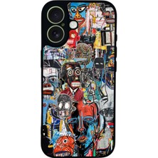 Scaleta Case iPhone 17 Uyumlu Retro Tasarımlı Glossy Mat Siyah Silikon Telefon Kılıfı