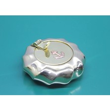 Renklime Pirinç Çapalı Kapaklı Küllük 7 cm