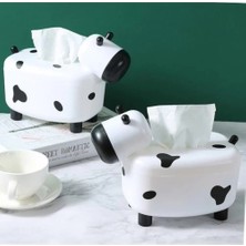 Renklime Sevimli Inek Tasarımlı Mıknatıslı Tuzluk ve Peçetelik