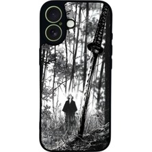 Scaleta Case iPhone 17 Uyumlu Vagabond Tasarımlı Glossy Mat Siyah Silikon Telefon Kılıfı