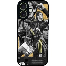 Scaleta Case iPhone 17 Uyumlu Kaka Tasarımlı Glossy Mat Siyah Silikon Telefon Kılıfı