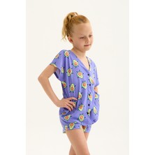 Lilian L40274G Avocado Şort Pijama Takımı
