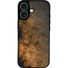 Scaleta Case iPhone 17 Uyumlu Uzay Tasarımlı Glossy Mat Siyah Silikon Telefon Kılıfı