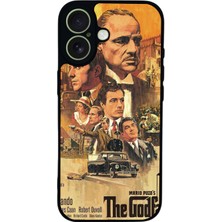 Scaleta Case iPhone 17 Uyumlu Film Tasarımlı Glossy Mat Siyah Silikon Telefon Kılıf