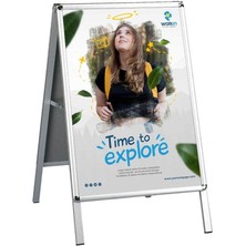 Arte Display Açılır Kapanır Çerçeveli A Pano B1 (70X100CM)