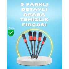 Renklime 5'li Araba Temizlik Fırçaları-Farklı Boyutlu Fırçalarla Derinlemesine Temizlik