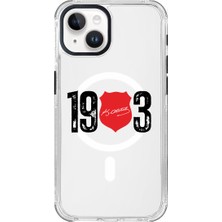 iPhone 15 Uyumlu Beşiktaş Ata Imza 1903 Magsafe Şeffaf Lisanslı Telefon Kılıfı