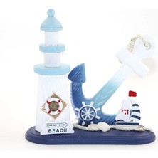 Renklime Ahşap Marin Çapalı Deniz Feneri