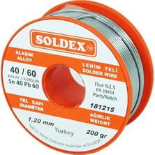 Renklime Eco Lounge Soldex 40-60 Lehim Teli 200 gr 1.2 mm - Sn:40 / Pb:60