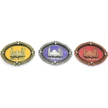 Renklime Istanbul Temalı Metal Magnet Sultanahmet Kabartmalı