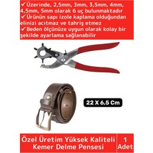 Renklime Özel Üretim Yüksek Kaliteli Delik Uç Açıcı Ayarlanabilir 6 Farklı Uçlu Metal Kemer Delme Pensesi