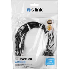 Sb Shopping S-Link SL-CAT602BK Cat6 Patch 2mt Kablo (SIYAH)(1923)