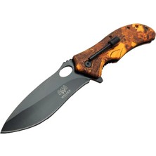 Renklime Eco Lounge Welder WD-503-2 Kamp Çakısı 21 cm - Magnezyum Çubuklu (Fire Starter), Plastik Sap