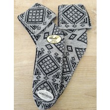 Ünlü Çorap Kilim Desen Yün Örgü Çorap 1 Çift 36-40 Numara