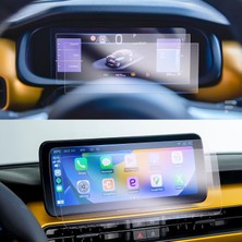 Mobilite Jeep Avenger Uyumlu 2024-2025 Model Multimedya ve Gösterge Panel 9h Nano Ekran Koruyucu 2 Li Set
