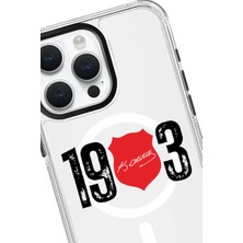 iPhone 15 Pro Max Uyumlu Beşiktaş Ata Imza 1903 Magsafe Şeffaf Lisanslı Telefon Kılıfı