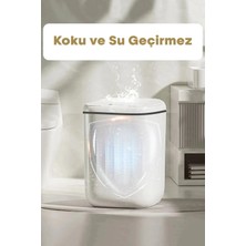 Renklime Akıllı Teknolojik Sensörlü Çöp Kovası Işık Antibakteriyel Koku Geçirmez Mutfak Banyo Wc Ofis 20L Uv