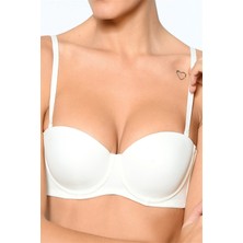 Pierre Cardin PİERRE CARDİN 6020 Bayan Nora Balenli Dikişsiz Rahatlık Straplez Sütyen