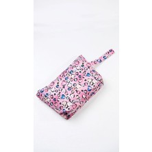 Güvenli Sepet Makyaj Çantası ve Çok Amaçlı El Çantası Kalp Desenli