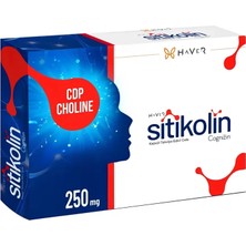 Haver Sitikolin Cognizin 250 Mg 30 Kapsül - Dezenfektan Hediyeli (%72 Alkol)