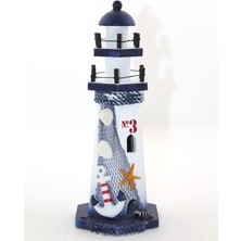 Renklime Ahşap Marin Deniz Feneri Model 9