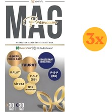 Haver Mag Premium 60 Tablet - 3 Adet (180 Tablet) - Dezenfektan Hediyeli (%72 Alkol)