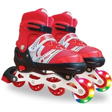 Triathlon T144-K Işıklı Tekerlekli Paten | Çocuk & Genç Pateni | Tek Sıra 4 Tekerlek