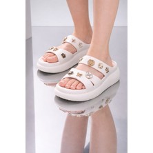 Feelup Kadın Günlük Havuz Bahçe Terlik Kaydımaz Rahat Giyim