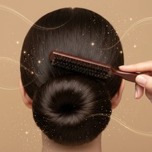 Renklime Ahşap Saplı Topuz Tarağı