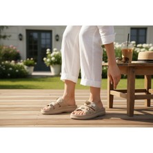 Feelup Kadın Günlük Havuz Bahçe Terlik Kaydımaz Rahat Giyim