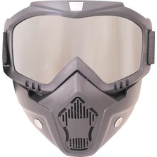 Gp Kompozit MSK001 Enduro / Off-Road Maskeli Aynalı Motosiklet Gözlüğü Gri