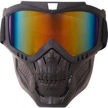 Gp Kompozit MSK002 Enduro / Off-Road Maskeli Aynalı Motosiklet Gözlüğü Sarı