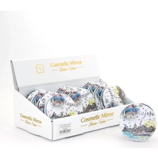 Datatek Taşlı Istanbul Tasarımı El Aynası Kalın Model 4