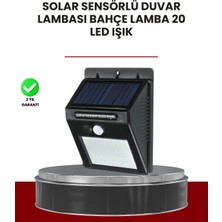Datatek Bahçe ve Dış Mekanlar Için Güneş Enerjili 20 LED Hareket Sensörlü Lamba