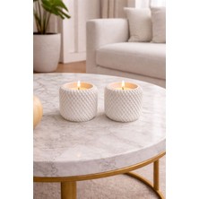 Deren Geometri Mumluk 1 Adet Özel Kokulu Ev Yaşam Ofis Cafe Hediyelik Aksesuar Biblo Vazo