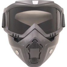 Gp Kompozit MSK001 Enduro / Off-Road Maskeli Aynalı Motosiklet Gözlüğü Füme