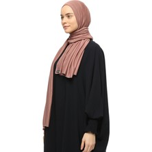 Altobeh Tesettür Penye Şal Düz-Koyu Gül Kurusu