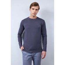 JustBoga Premium Antrasit Uzun Kollu T-Shirt