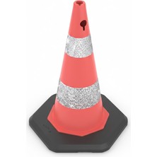 Zeplin 75 cm PVC Trafik Konisi | Ağırlıklı – Çift Reflektifli