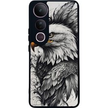 Scaleta Case Vivo V50 Lite Uyumlu Taraftar Tasarımlı Glossy Mat Siyah Silikon Telefon Kılıfı