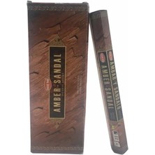 Renklime Hem Amber Sandal Aromalı Çubuk Tütsü