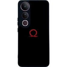 Scaleta Case Vivo V50 Lite Uyumlu God Of War Kratos Tasarımlı Glossy Mat Siyah Silikon Telefon Kılıfı
