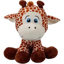 Renklime Oturan Zürafa Peluş 35 Cm.