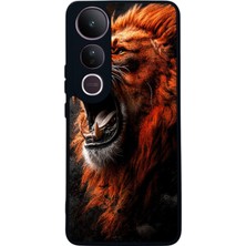 Scaleta Case Vivo V50 Lite Uyumlu Taraftar Tasarımlı Glossy Mat Siyah Silikon Telefon Kılıfı