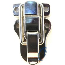 Renklime Eco Lounge Sandık, Kutu Klipsi, Ön Kilidi - 48X30MM, Nikel, 100 Adet